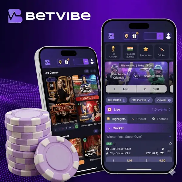 BetVibe Mobile App on Smartphone